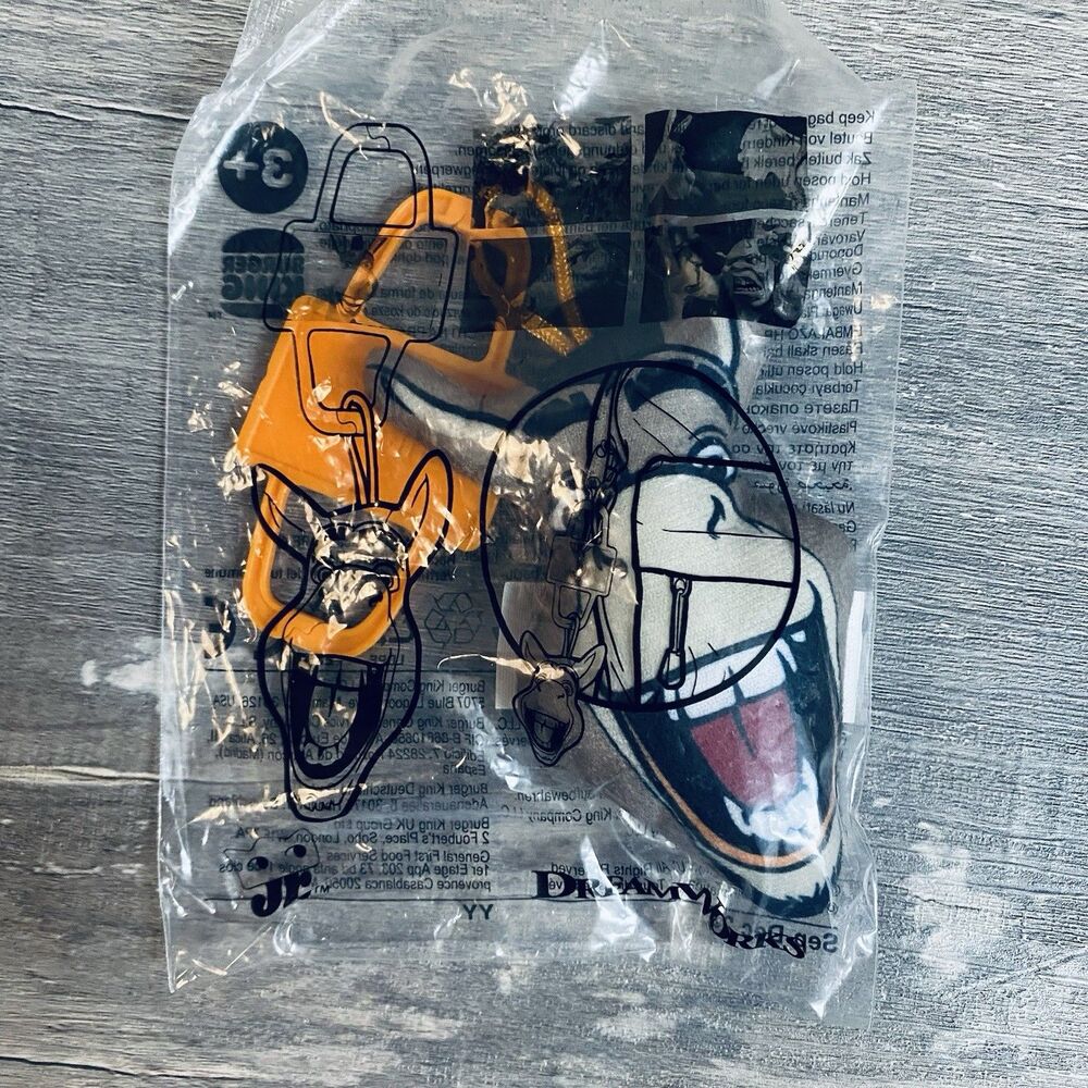2024 Burger King DreamWorks Happy Meal Shrek Donkey Soft Plush Clip New